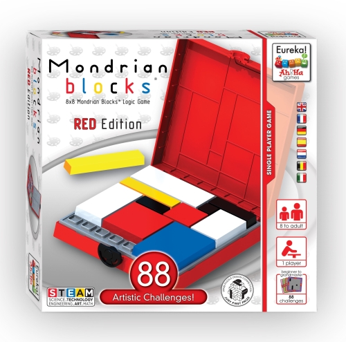 Ah!Ha Kinderspiel Mondrian Blocks rot